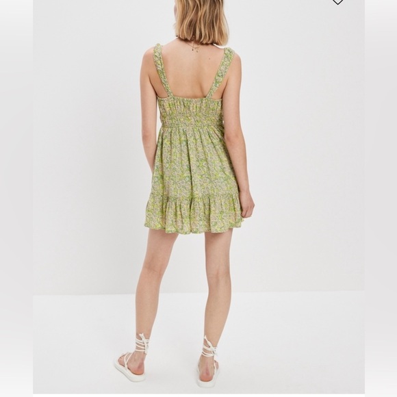 American Eagle Green Mini Dress Size M - Picture 2 of 4